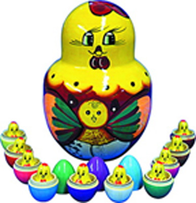 Матрешка Курица наседка(RNToys), производитель RNToys (РНТойс), ISBN 200-0-02029-001-4, № 1