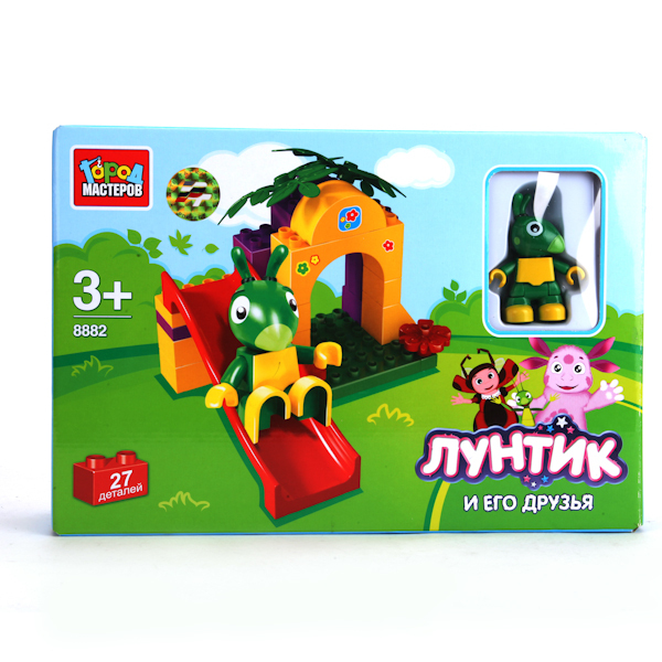 Конструктор Лунтик и его друзья - Кузя, 27 деталей, производитель Симбат, ISBN 469-0-59006-755-0, № 1