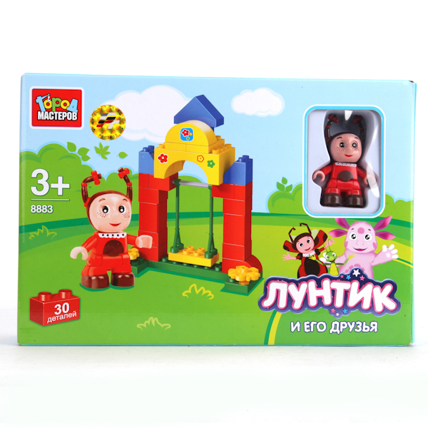 Конструктор Лунтик и его друзья - Мила, 30 деталей, производитель Симбат, ISBN 469-0-59006-754-3, № 1