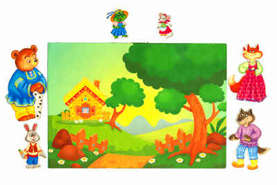 Теремок фетр, арт. LIP1166, производитель Веселые липучки LIP-LIP, ISBN 462-0-44696-211-1№ 2