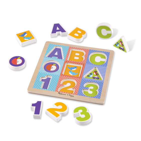 Мои первые пазлы. Буквы и цифры, производитель Melissa & Doug (Мелисса &Дог), ISBN 00-0-77201-899-9, № 2