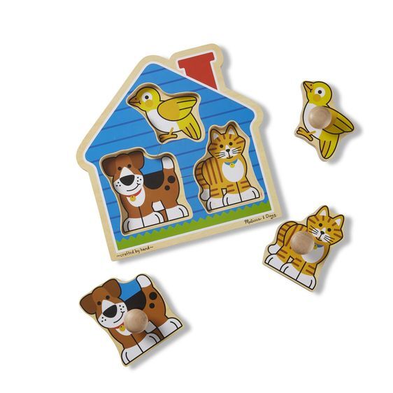 Мои первые пазлы. Домик с животными (3 эл.), производитель Melissa & Doug (Мелисса &Дог), ISBN 000-0-77212-055-5, № 2