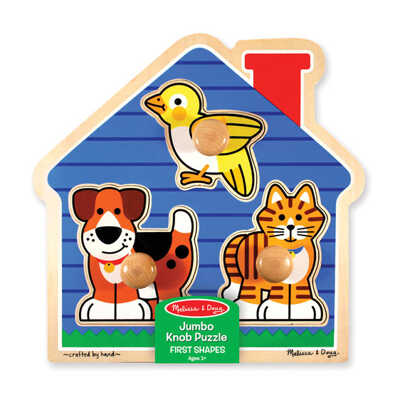 Мои первые пазлы. Домик с животными (3 эл.), производитель Melissa & Doug (Мелисса &Дог), ISBN 000-0-77212-055-5№ 3