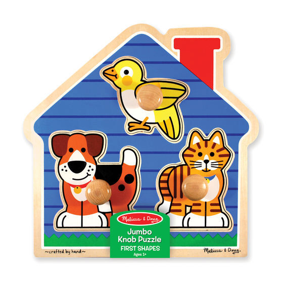 Мои первые пазлы. Домик с животными (3 эл.), производитель Melissa & Doug (Мелисса &Дог), ISBN 000-0-77212-055-5, № 3