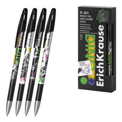 Ручка гелевая сo стираемыми чернилами R-301 Magic Gel Stick Dino Hobby 0.5, цвет чернил синий, арт. 63142, производитель ErichKrause® (Эрих Краузе), ISBN 404-1-48563-142-2№ 1
