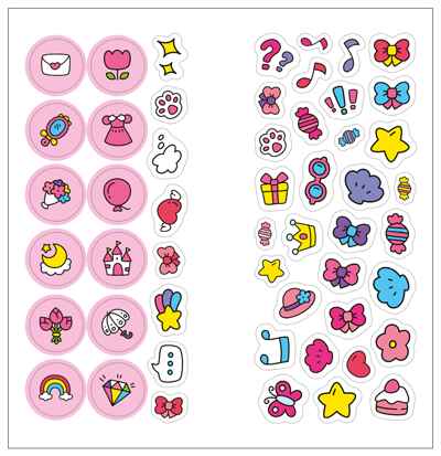 Принцессы (Аниме-раскраски с наклейками), книги с наклейками, производитель МОЗАИКА kids , ISBN 978-5-43154-659-4№ 2