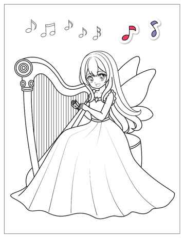 Принцессы (Аниме-раскраски с наклейками), книги с наклейками, производитель МОЗАИКА kids , ISBN 978-5-43154-659-4№ 3