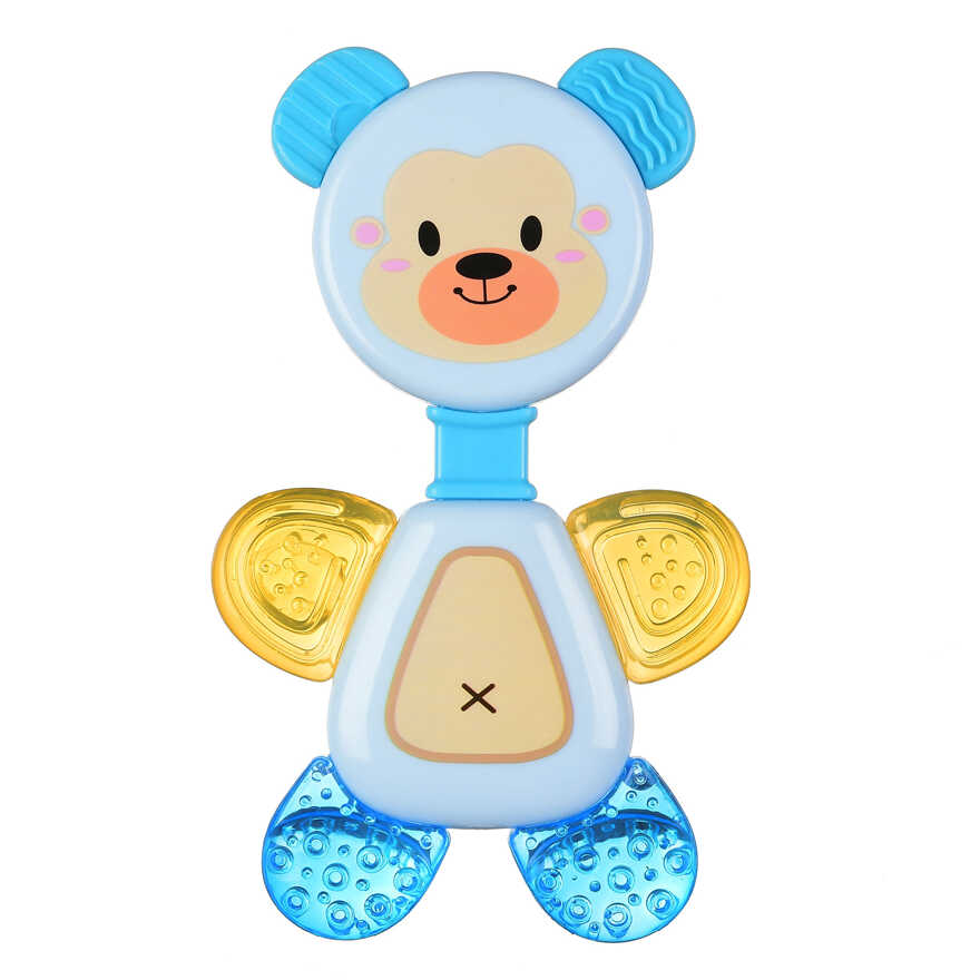 Погремушка -прорезыватель Uviton с охлаждающим эффектом Flexy Bear Голубой, производитель Uviton, ISBN 462-7-10496-849-2, № 1