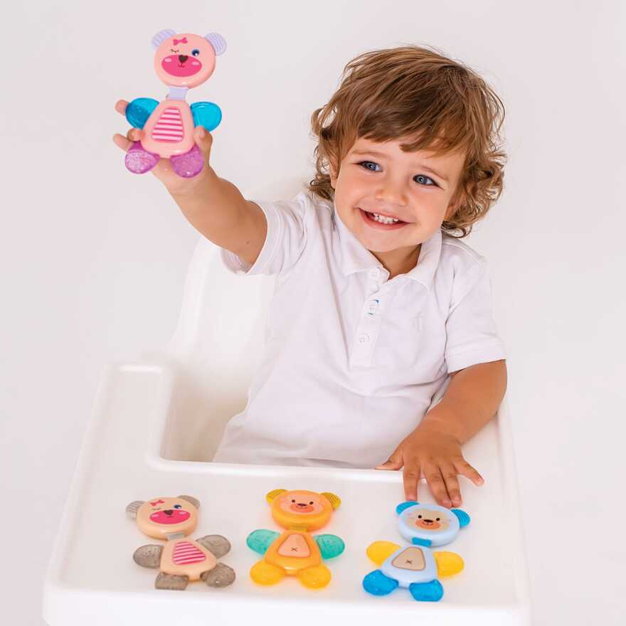 Погремушка -прорезыватель Uviton с охлаждающим эффектом Flexy Bear Голубой, производитель Uviton, ISBN 462-7-10496-849-2, № 5