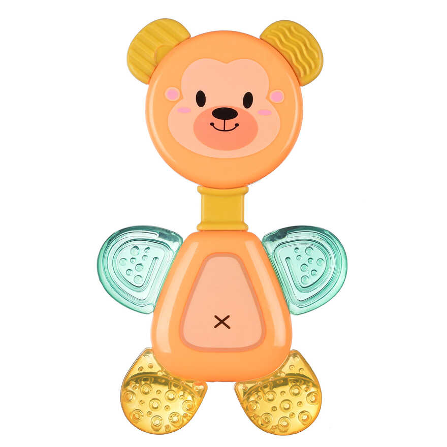 Погремушка -прорезыватель Uviton с охлаждающим эффектом Flexy Bear Оранжевый, производитель Uviton, ISBN 465-7-78025-091-8, № 1
