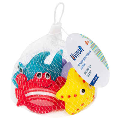 Игрушки для купания Uviton Ocean Набор 4 шт, производитель Uviton, ISBN 462-7-10496-913-0 № 2