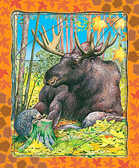 Пазл &quot;Лось и еж&quot;, производитель Дрофа-медиа, ISBN 460-7-01405-521-5, № 1