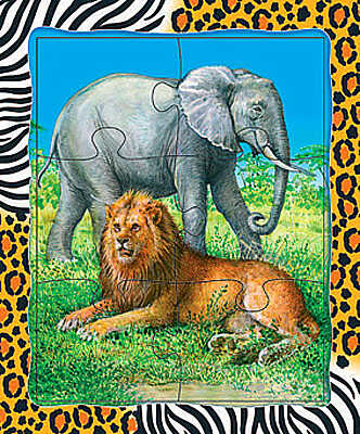 Пазл &quot;Слон и лев&quot;, производитель Дрофа-медиа, ISBN 460-7-01405-516-1№ 1