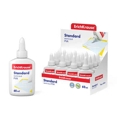 Клей ПВА Standard, 60 мл., арт. 48723, производитель ErichKrause® (Эрих Краузе), ISBN 404-1-48548-723-4№ 2
