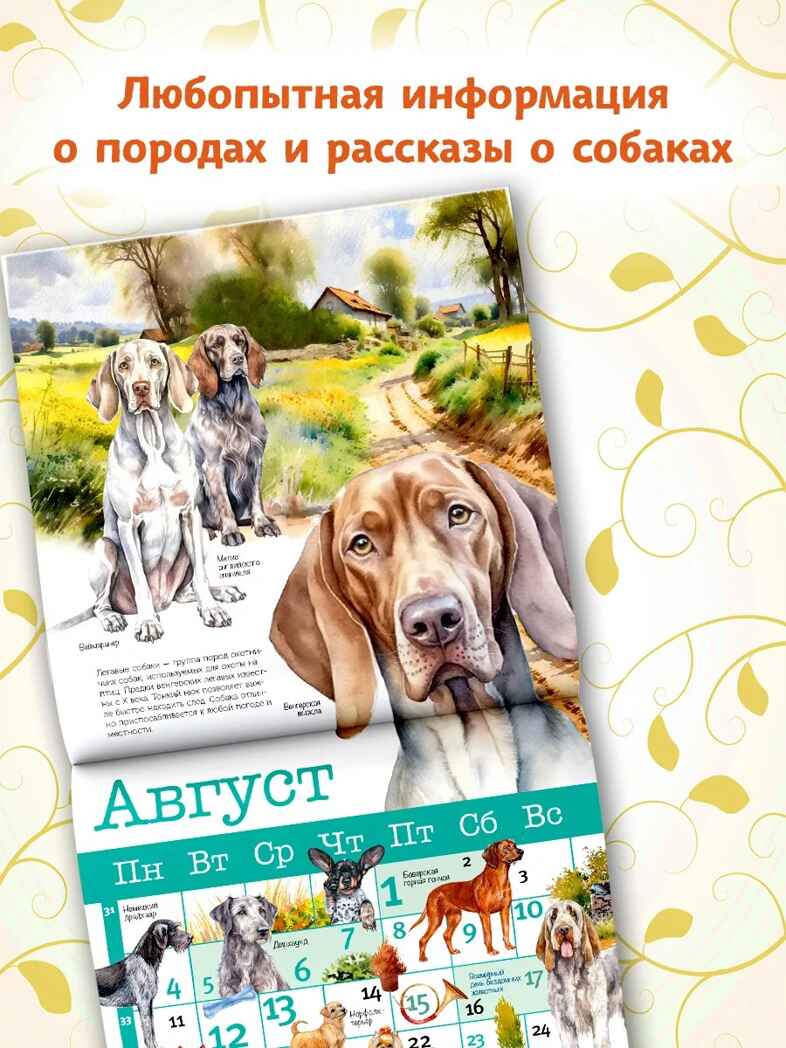 Собаки мира. Календарь для детей на 2025 год, производитель АСТ , ISBN 978-5-17163-989-1, № 3