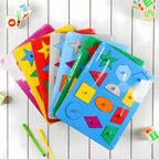 Рамки-вкладыши М.Монтессори Геометрия, арт. Р05, производитель Smile DECOR, ISBN 244-6-00000-079-0, № 4