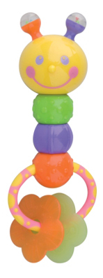 Погремушка-прорезыватель 'Гусеничка', производитель Мир детства, ISBN 489-3-94921-342-8, № 1