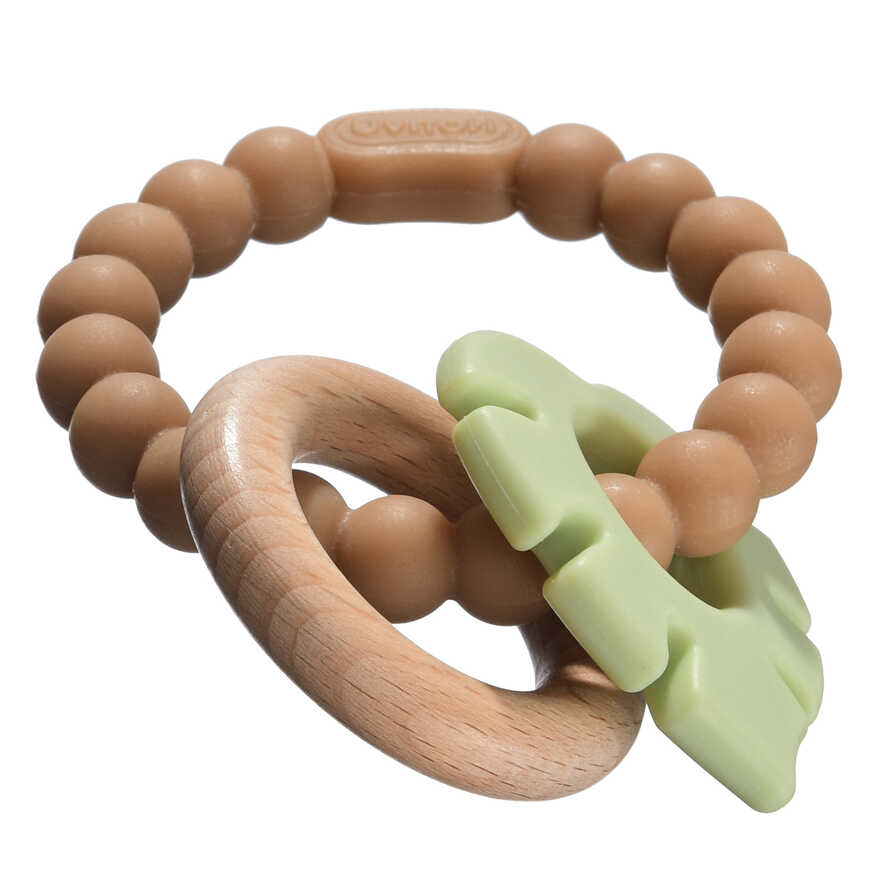 Силиконовая игрушка-прорезыватель с буком Natura (зеленый), арт. 0420/02 зеленый, производитель Uviton, ISBN 465-7-78025-188-5, № 4