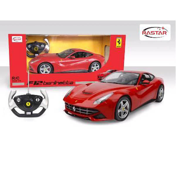 Машина р/у Rastar Ferrari F12 1:14, со светом, цвет в ассорт. в кор., производитель Rastar (Растар), ISBN 693-4-61890-027-5, № 1