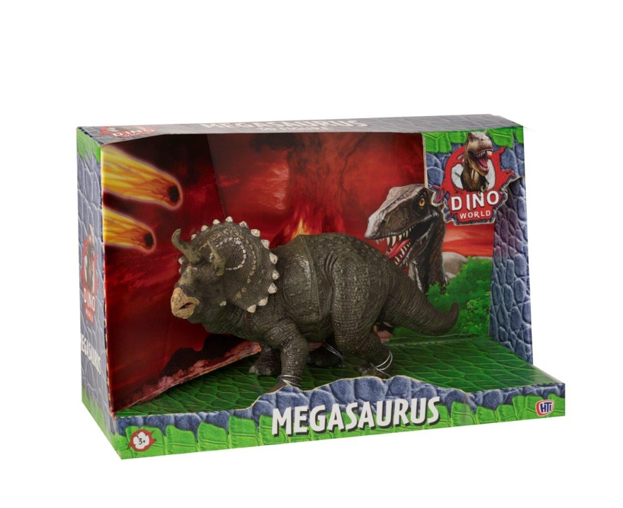 Фигурка динозавра DINO WORLD &quot;Трицератопс&quot; 28 см, арт. 1374173, производитель HTI (ЭйчТиАй), ISBN 761-1-21234-120-6, № 1