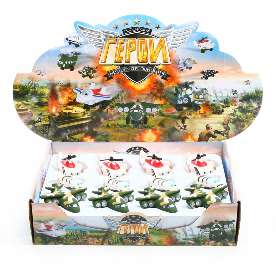 Набор &quot;Российские герои. Небесная авиация&quot;, 12 шт., арт.6316, производитель Play Smart (Плэй Смарт), ISBN 460-2-01037-705-7, № 1