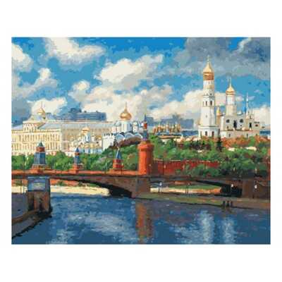 Живопись на холсте &quot;Московский Кремль&quot;, арт. 074-AB-C, производитель Белоснежка, ISBN 693-0-13900-074-6№ 1