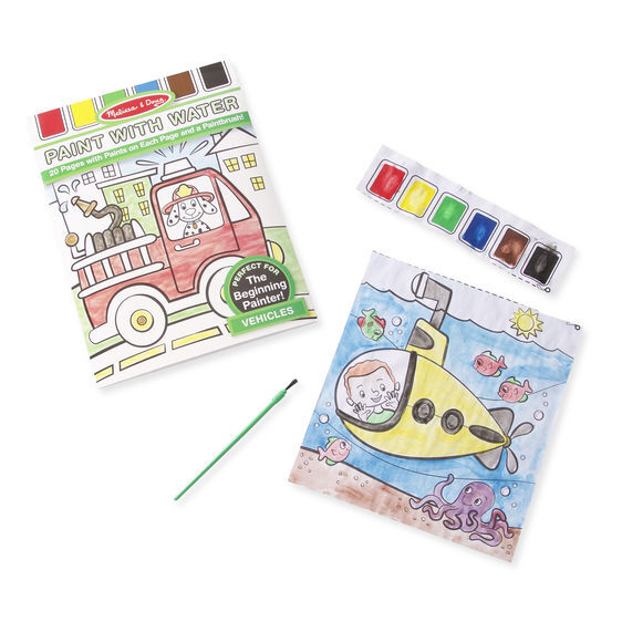 Водные раскраски Транспорт, арт. 4164, производитель Melissa & Doug (Мелисса &Дог), ISBN 00-0-77204-164-5, № 2