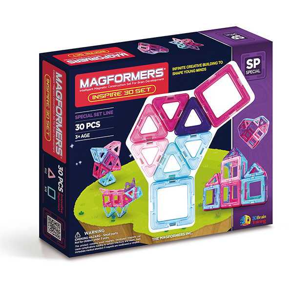 Магнитный конструктор Magformers 30 пастель, арт. 704002, производитель Magformers (Магформерс), ISBN 880-9-13436-743-8, № 2
