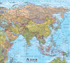 Карта-пазл. Азия, производитель Геоцентр, ISBN 466-0-00023-079-9, № 1