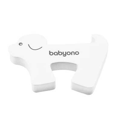 Блокиратор двери Арт.958 Звери- белая собачка, производитель Babyono, ISBN 462-7-10496-267-4 № 1