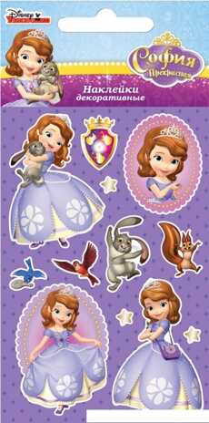 DsS06 Disney яркие наклейки София, производитель Липуня, ISBN 462-0-75141-931-7№ 1