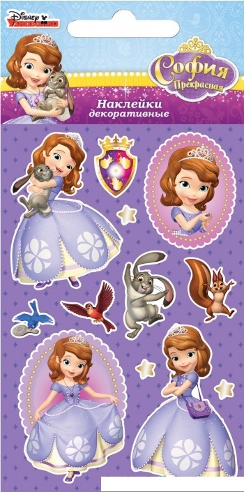 DsS06 Disney яркие наклейки София, производитель Липуня, ISBN 462-0-75141-931-7, № 1