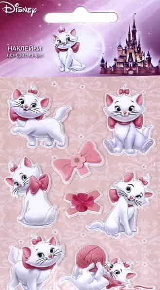 Disney зефирные наклейки Кошки Мари, производитель Липуня, ISBN 462-0-75141-919-5, № 1