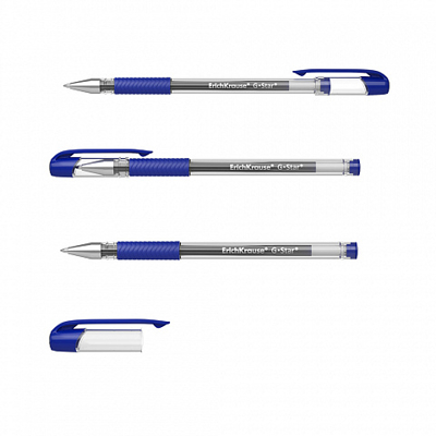 Ручка гелевая G-Star® Stick&Grip Classic 0.5, цвет чернил синий, арт. 54536, производитель ErichKrause® (Эрих Краузе), ISBN 404-1-48554-536-1№ 4