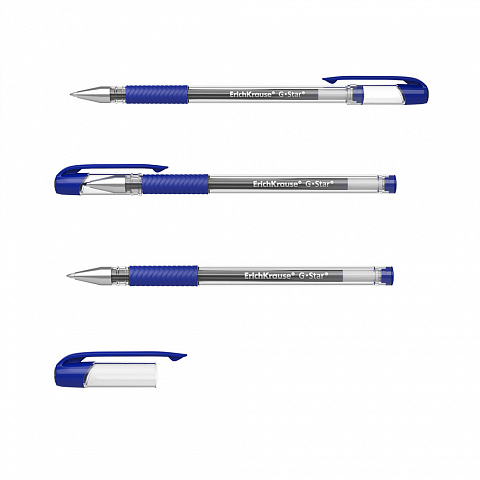 Ручка гелевая G-Star® Stick&Grip Classic 0.5, цвет чернил синий, арт. 54536, производитель ErichKrause® (Эрих Краузе), ISBN 404-1-48554-536-1, № 4
