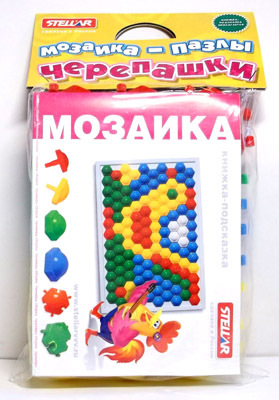 Мозаика пазлы 40мм/27 дет (в п/пакете), производитель Стеллар, ISBN 460-7-03827-614-6, № 1