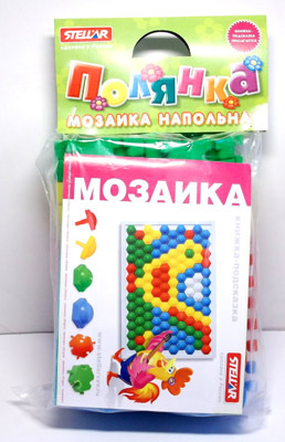 Мозаика Полянка 26 деталей, арт. 01056, производитель Стеллар, ISBN 460-7-03827-615-3, № 1