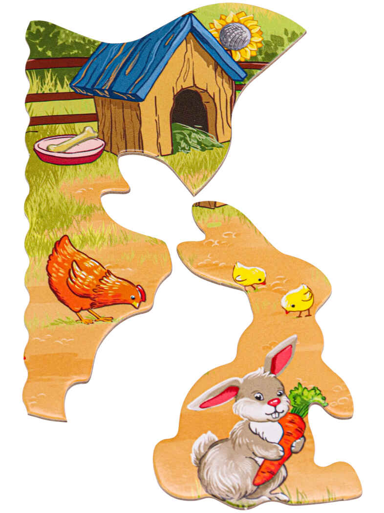 Пазл-рамка с фигурными элементами Ферма, арт. П20-9358, производитель Рыжий кот, ISBN 461-0-14489-358-9, № 5