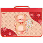 Папка для труда 1 отделение, А4, Lovely bear, картон, с ручкой, на молнии, производитель Hatber (Хатбер), ISBN 460-6-78217-578-1, № 1