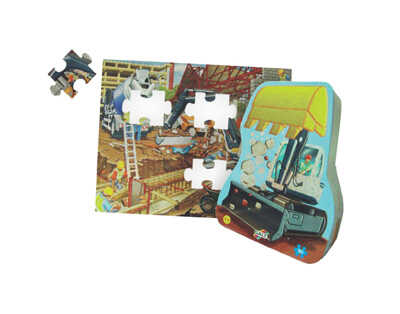 Galt. Пазл с элементами голограммы  &quot;Строители&quot;, производитель Galt Toys, ISBN 501-1-97952-677-9№ 1