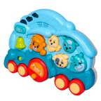 Игрушка-каталка Паровозик с животными, музыкальная, голубая, арт. ВВ5839, производитель Bondibon (Бондибон), ISBN 489-5-13606-097-6, № 3