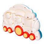 Игрушка-каталка Паровозик с животными, музыкальная, голубая, арт. ВВ5839, производитель Bondibon (Бондибон), ISBN 489-5-13606-097-6, № 4