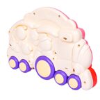 Игрушка-каталка аровозик с животными, музыкальная, розовая,арт. ВВ5840, производитель Bondibon (Бондибон), ISBN 489-5-13606-098-3, № 4