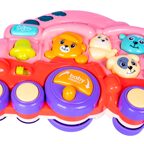 Игрушка-каталка аровозик с животными, музыкальная, розовая,арт. ВВ5840, производитель Bondibon (Бондибон), ISBN 489-5-13606-098-3, № 6