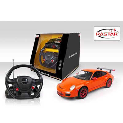 Машина р/у Rastar Porsche GT3 на пульте-руле, 1:14, свет+звук, цвет в ассорт. в кор., производитель Rastar (Растар), ISBN 693-4-61890-025-1№ 1