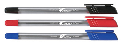 Ручка шар. ES621MC-R красн. 0,7 мм треуг.&lt;15ES&gt; EaSTar (24/1200/2400), производитель EaStar (Истар), ISBN 693-6-38080-006-7, № 1