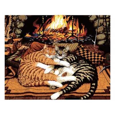 Живопись на холсте "У камина" , арт. 511-CG-C, производитель Белоснежка, ISBN 693-0-13900-511-6№ 1