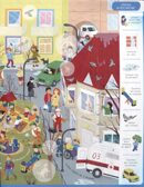 Виммельбух с наклейками. В городе, производитель Malamalama (Маламалама), ISBN 978-5-00230-191-1, № 3