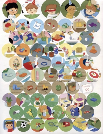 Виммельбух с наклейками. Детский сад, производитель Malamalama (Маламалама), ISBN 978-5-00230-190-4№ 4