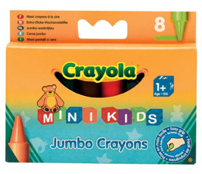 8 восковых мелков для самых маленьких, производитель Crayola, ISBN 501-0-06500-080-3 № 3
